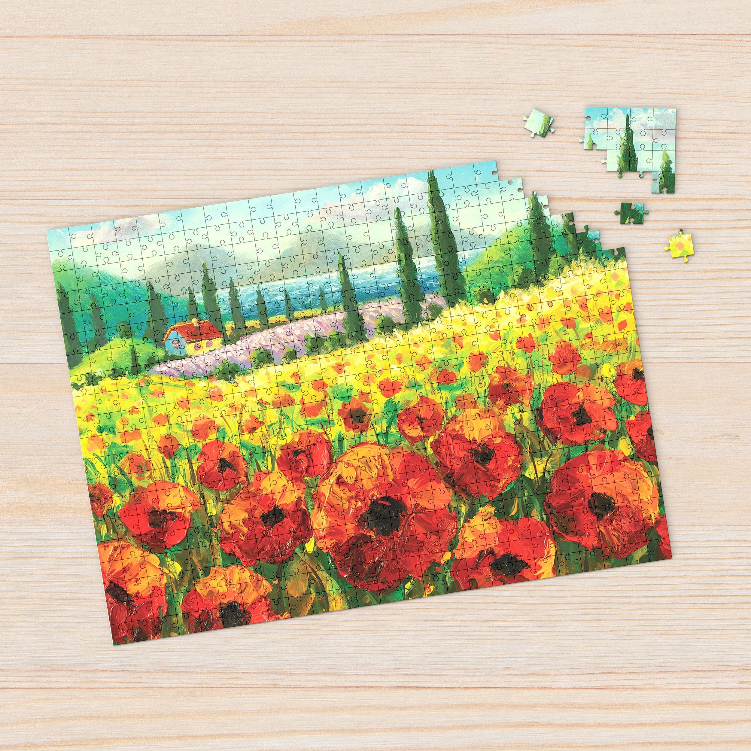 Field Of Poppies 1000 Piece - Jigsaw Puzzle