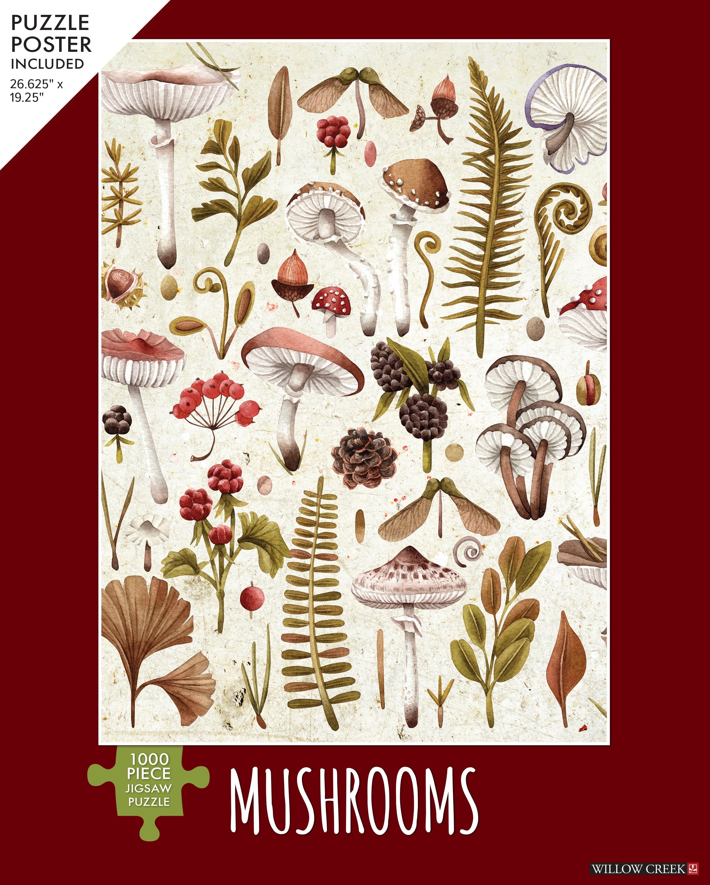 Mushrooms 1000 Piece - Jigsaw Puzzle