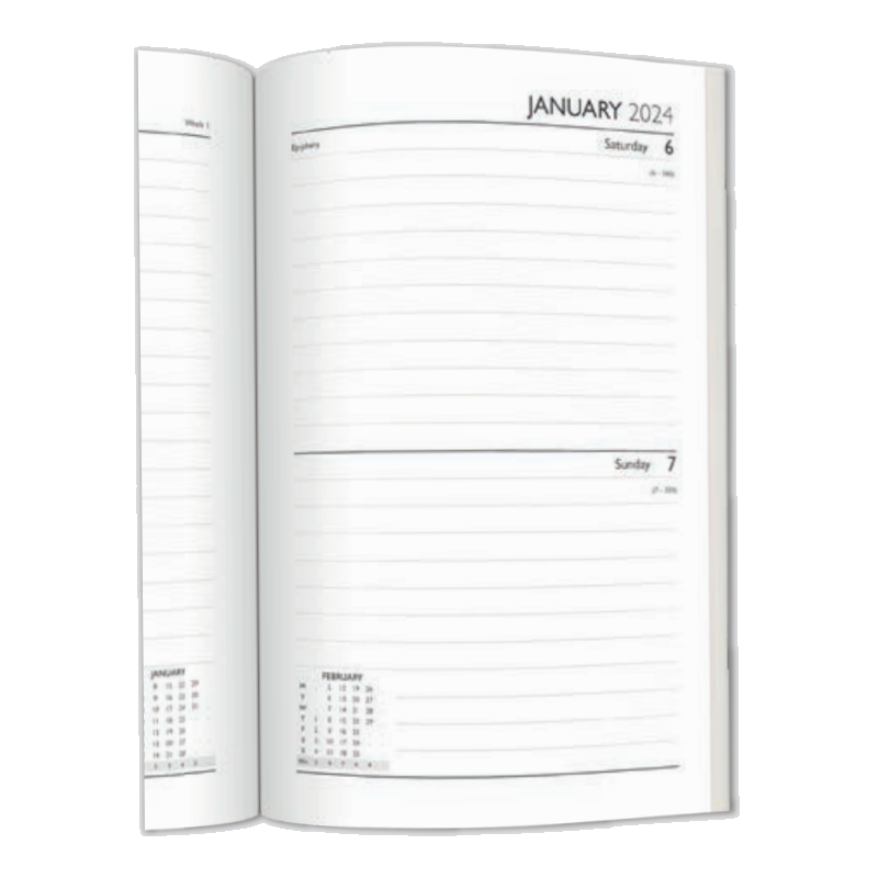 2024 Black Luxury Contract - Daily Diary/Planner  SOLD OUT