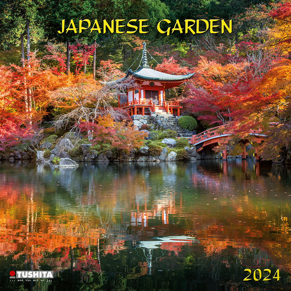 2024 Japanese Garden - Square Wall Calendar