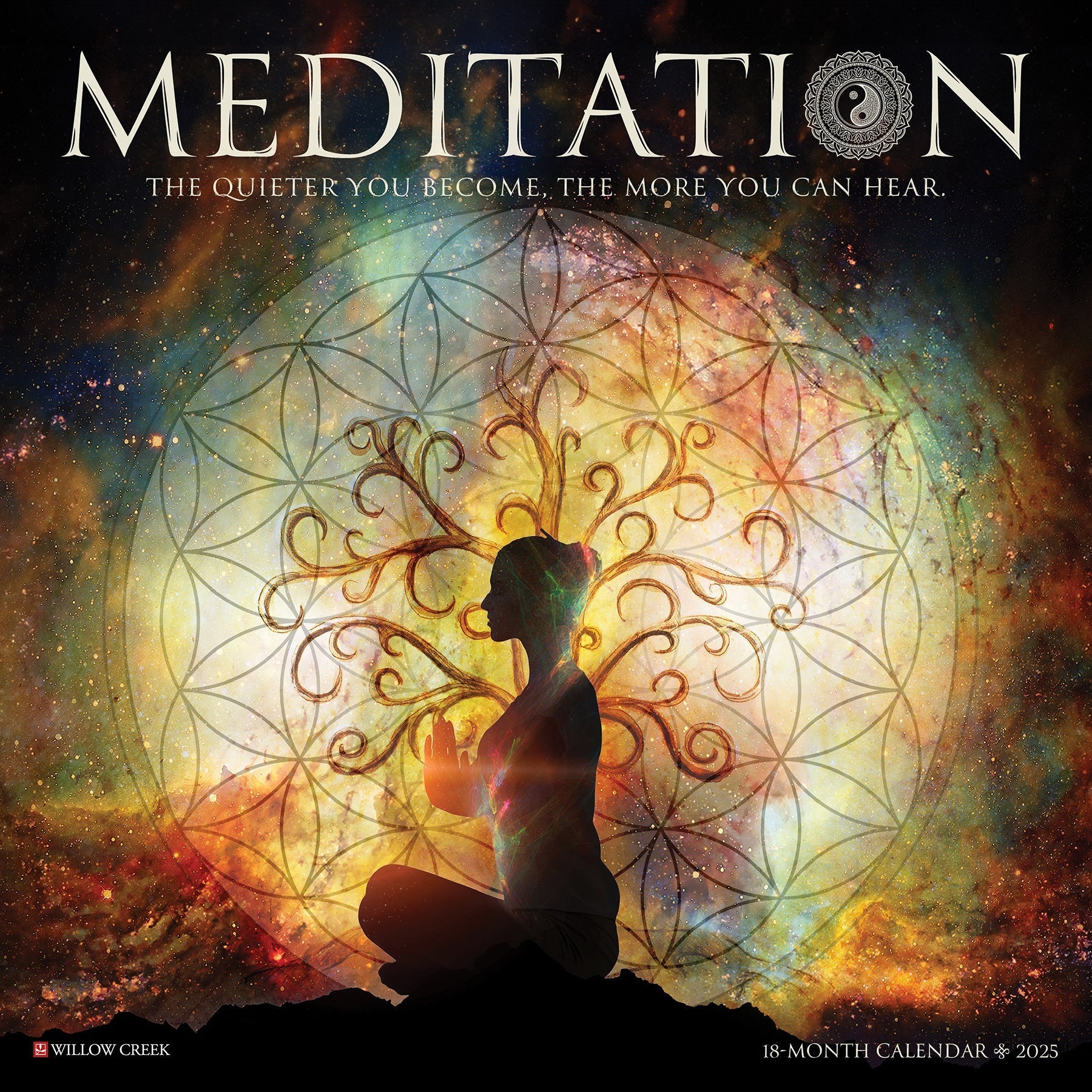 2025 Meditation - Square Wall Calendar (US Only)