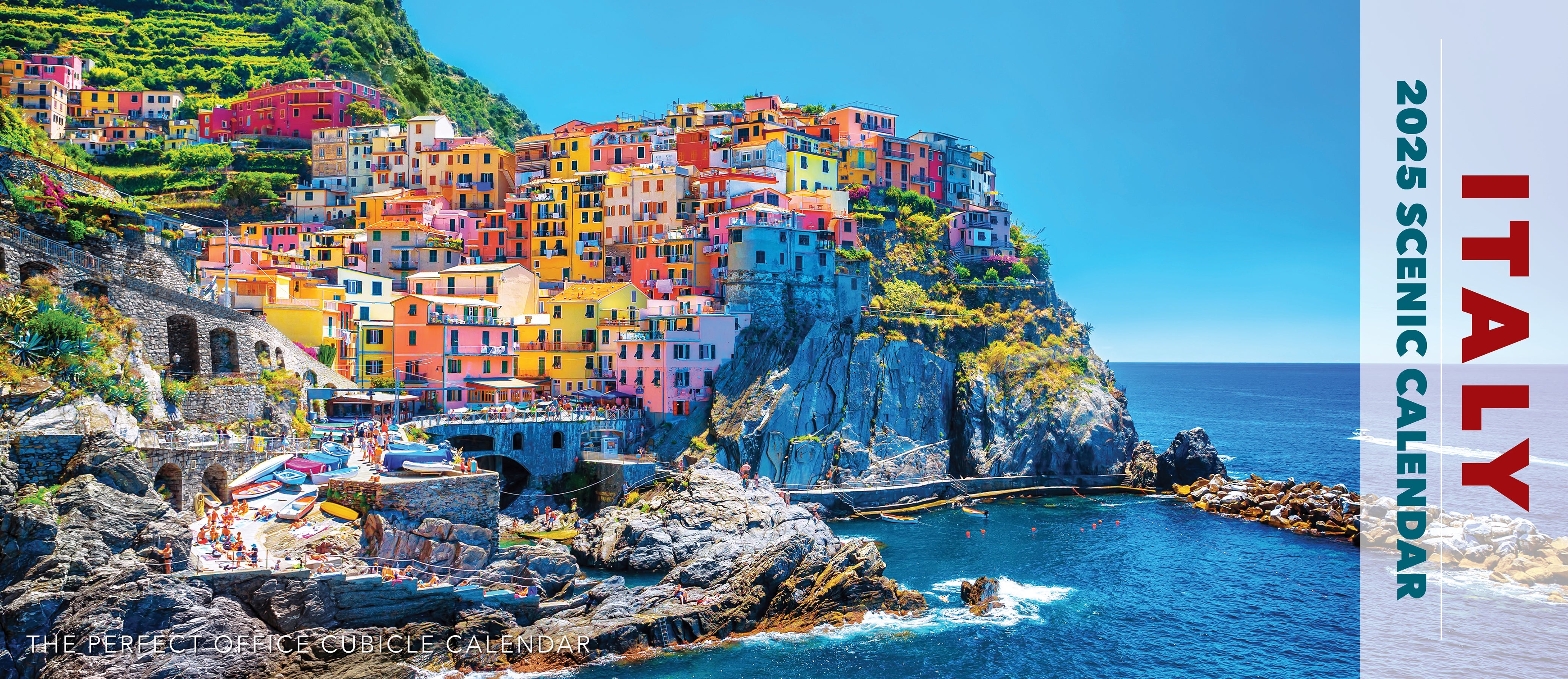 2025 Italy Panoramic - Deluxe Wall Calendar (US Only)