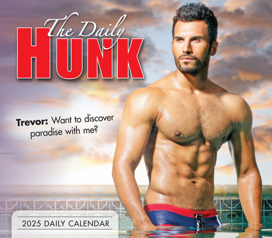 2025 The Daily Hunk - Daily Boxed Page-A-Day Calendar