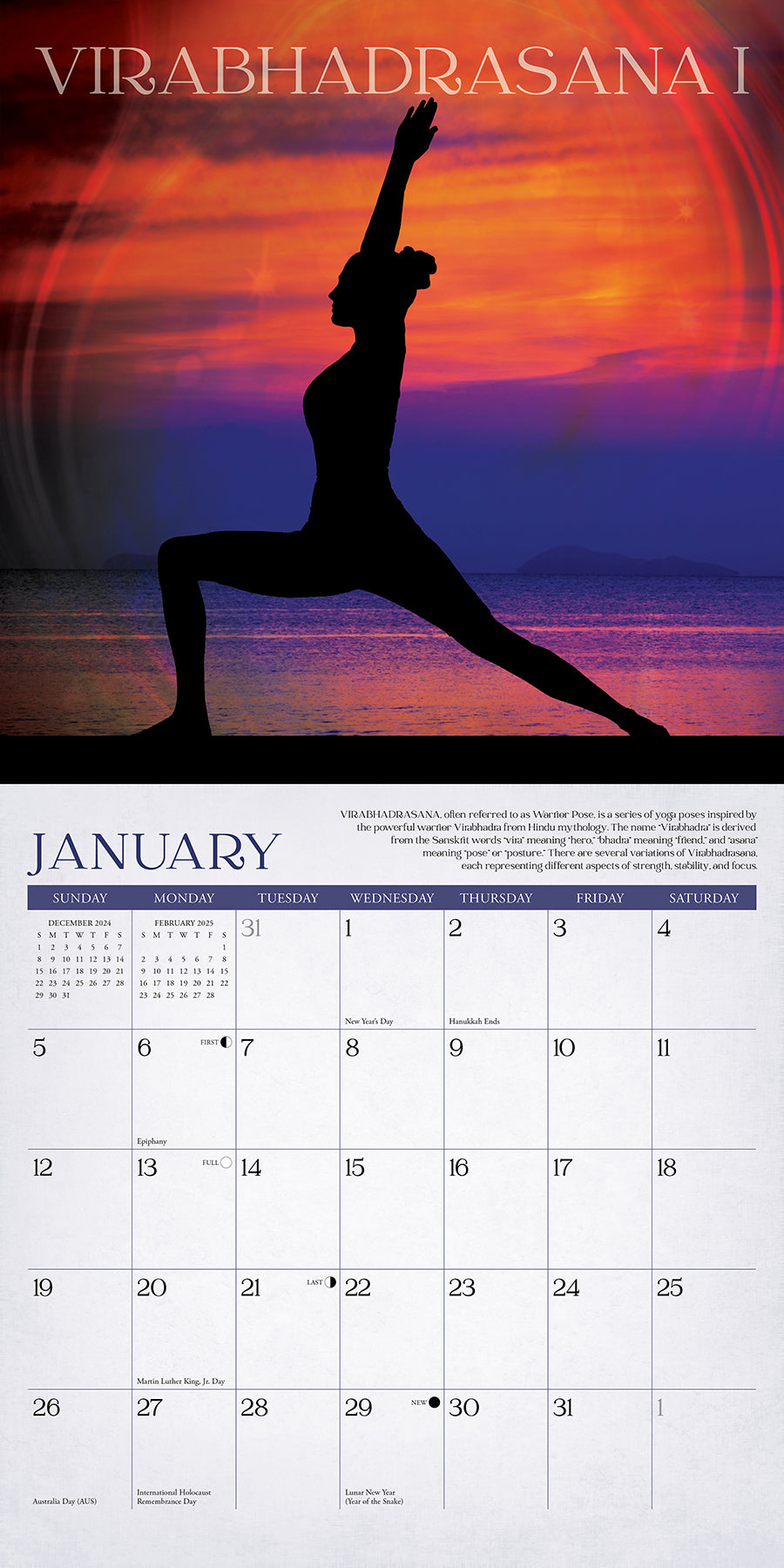 2025 Yoga - Square Wall Calendar (US Only)