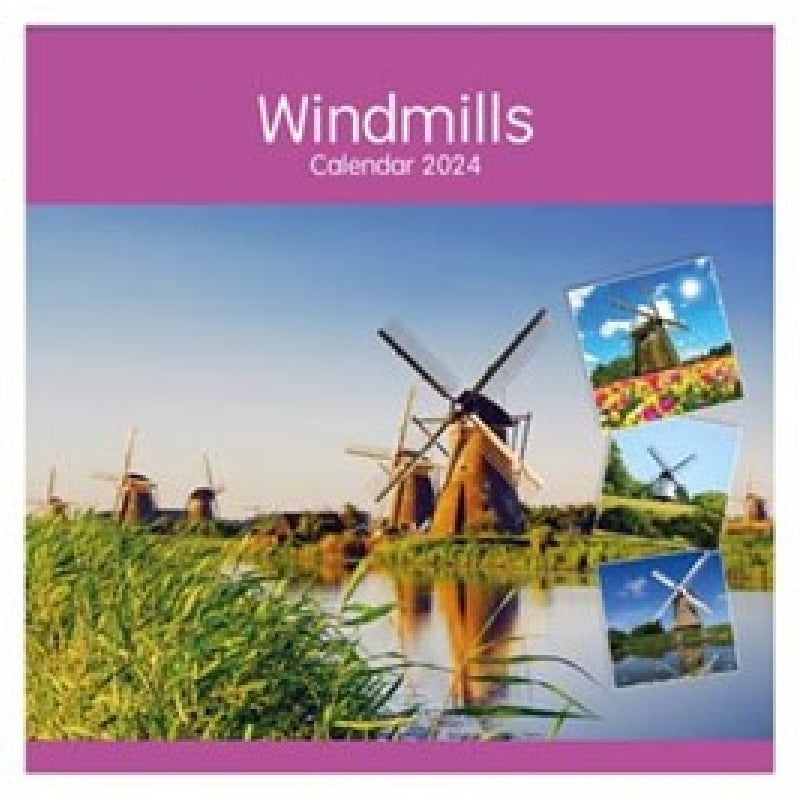 2024 Windmills - Square Wall Calendar