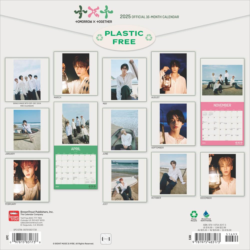 2025 Txt - Square Wall Calendar