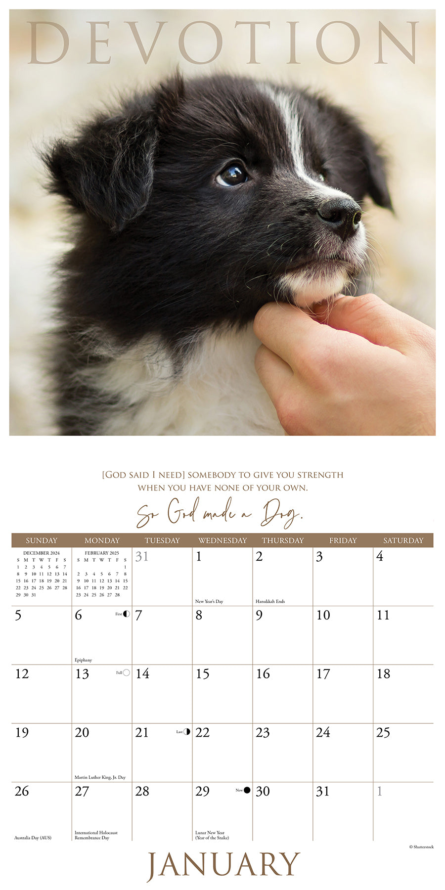 2025 So God Made a Dog - Square Wall Calendar (US Only)