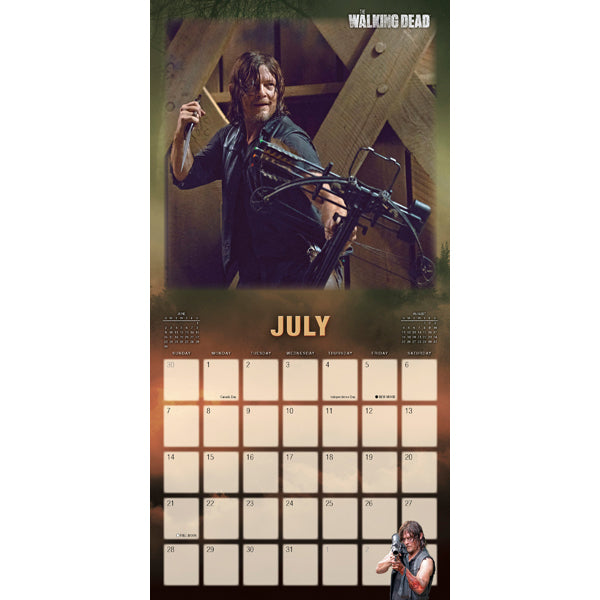 2024 AMC The Walking Dead Daryl Dixon Square Wall Calendar