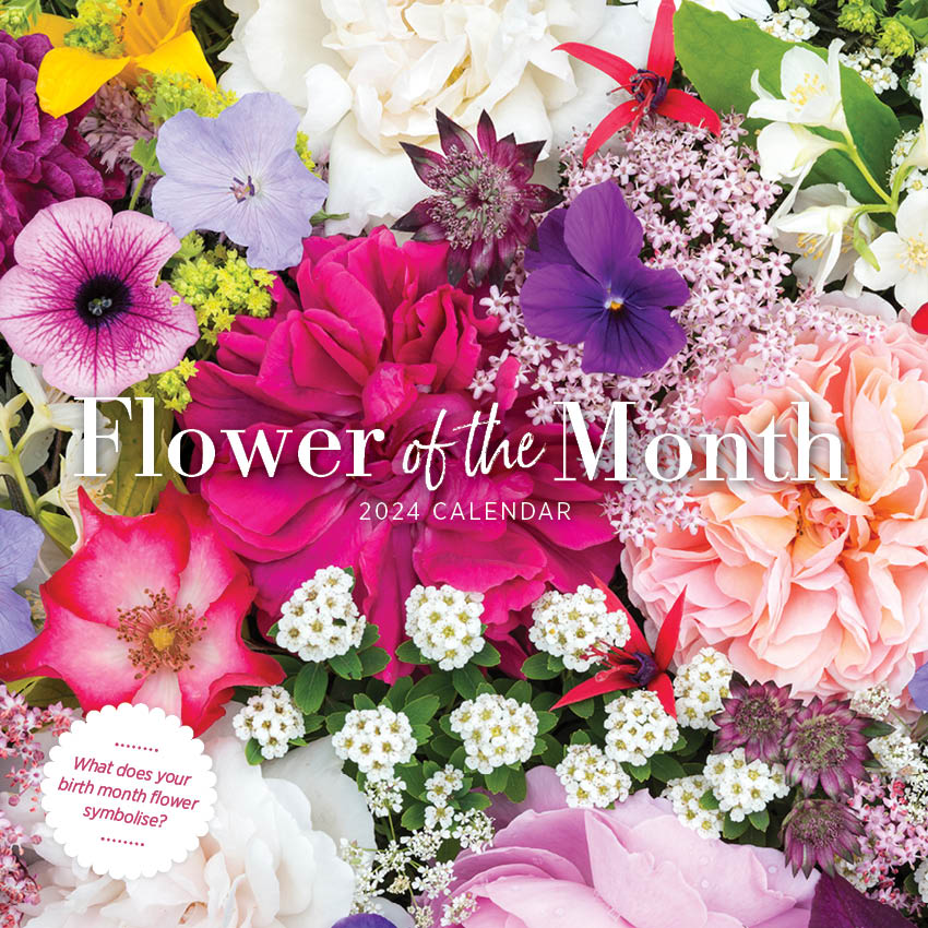 2024 Flower of the Month (by Paper Pocket) - Square Wall Calendar