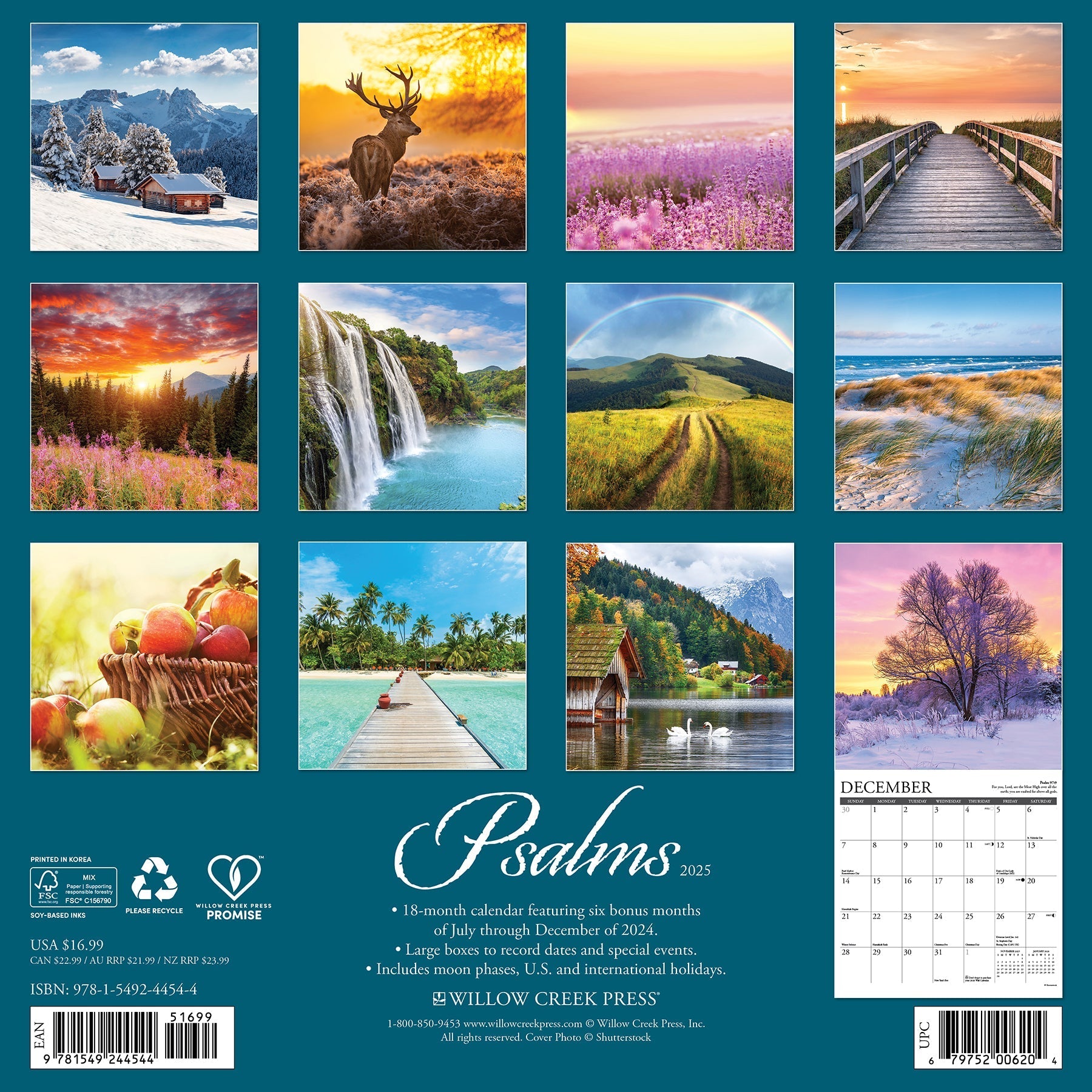 2025 Psalms - Square Wall Calendar (US Only)