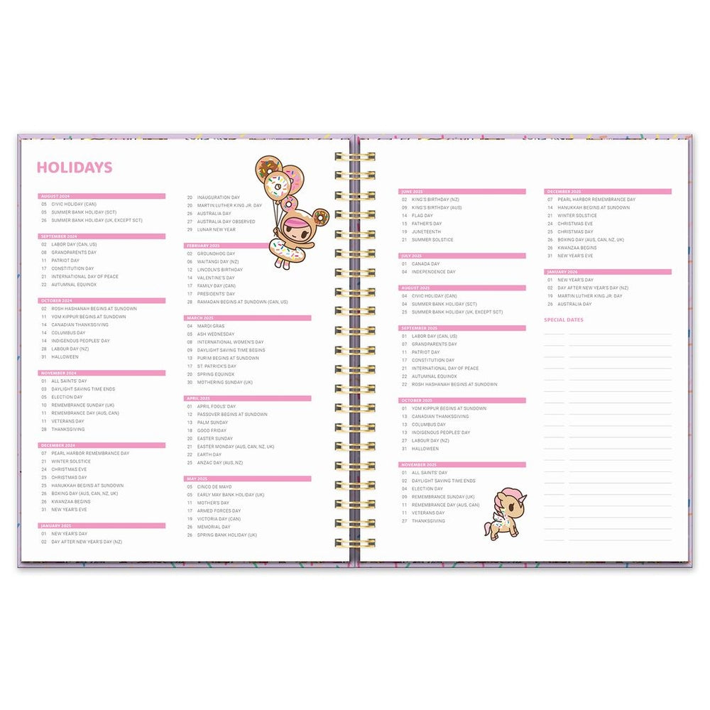 2025 tokidoki Donutella - XL Spiral Weekly & Monthly Diary/Planner