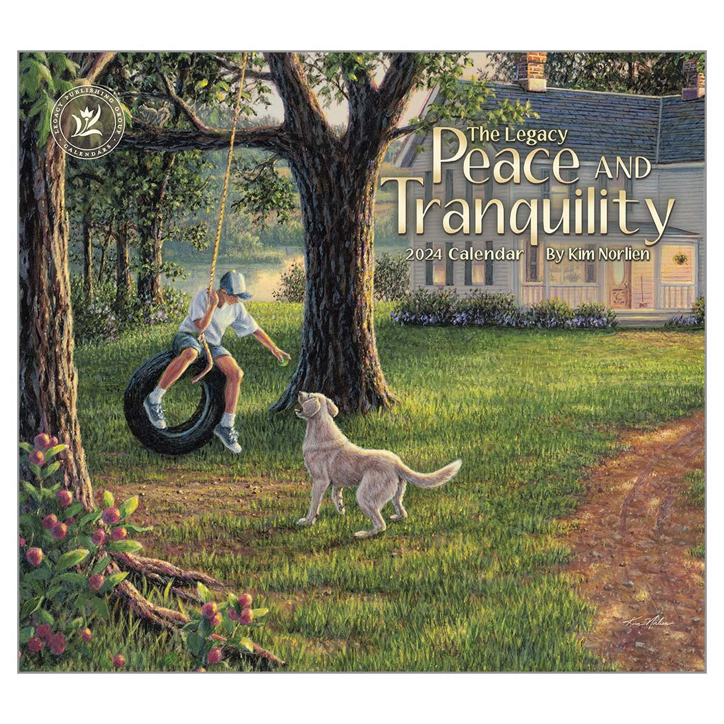 2024 Legacy Peace And Tranquility - Deluxe Wall Calendar