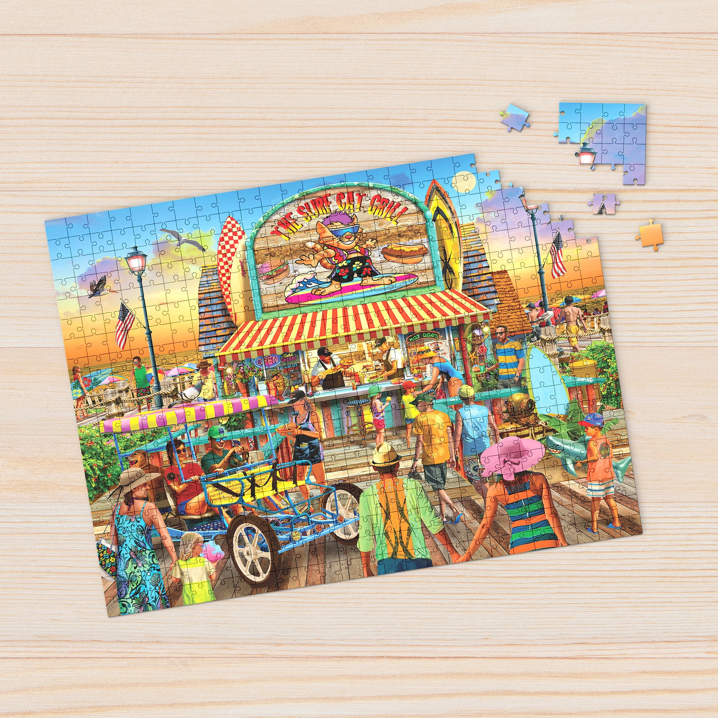 The Surf Cat Grill 1000 Piece - Jigsaw Puzzle