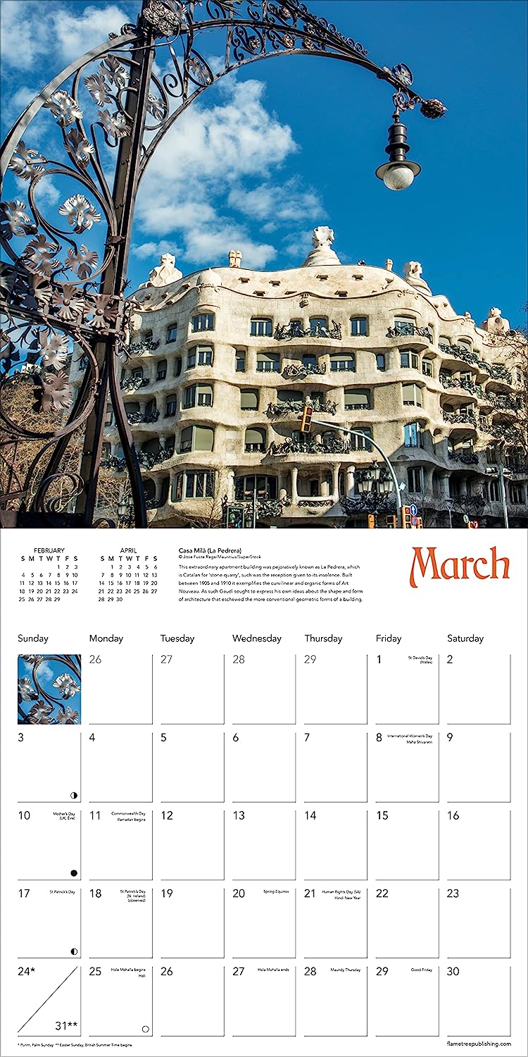 2024 Gaudi - Square Wall Calendar  SOLD OUT