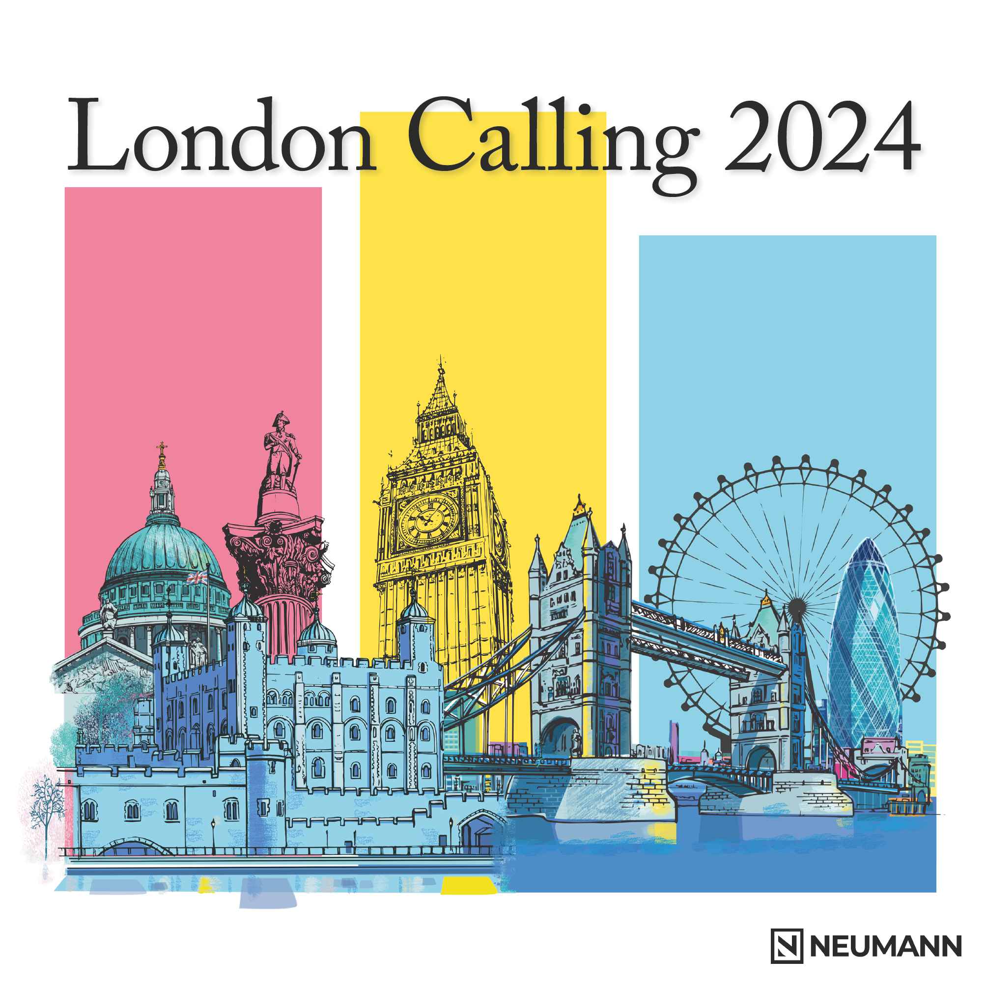 2024 London Calling Square Wall Calendar Art Calendars