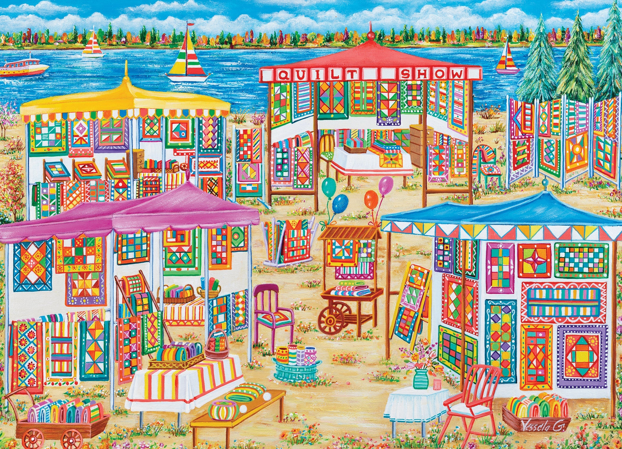 Beach Market 1000 Piece - Jigsaw Puzzle