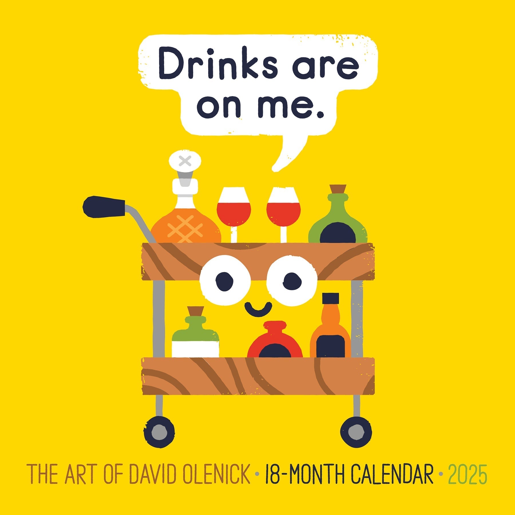 2025 The Art of David Olenick - Mini Wall Calendar (US Only)