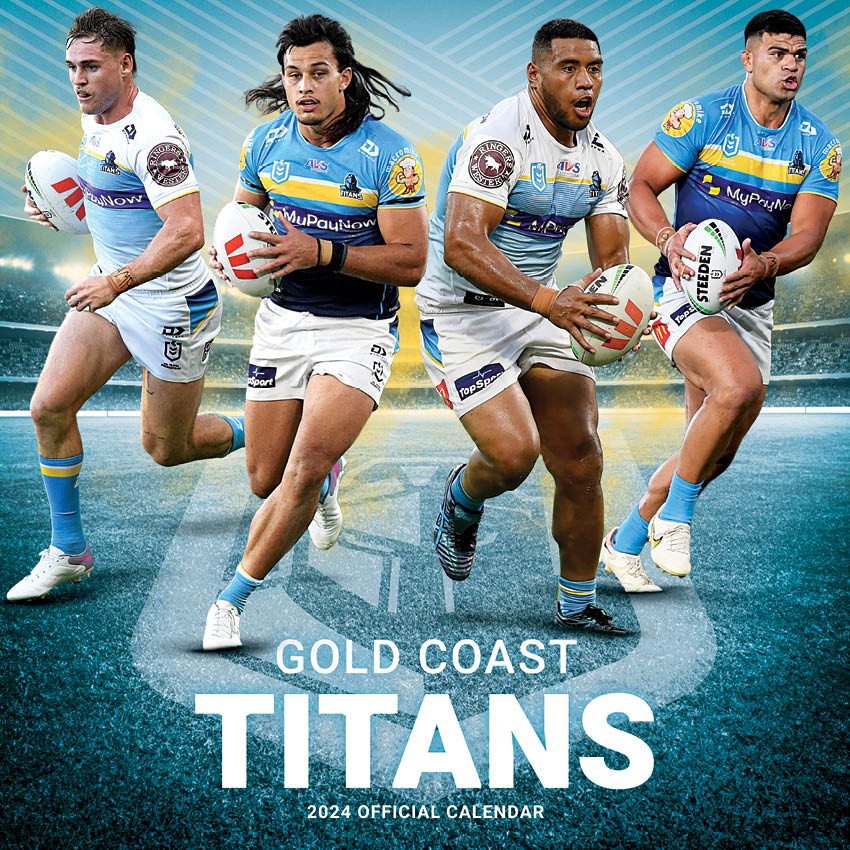 2024 NRL Gold Coast Titans - Square Wall Calendar