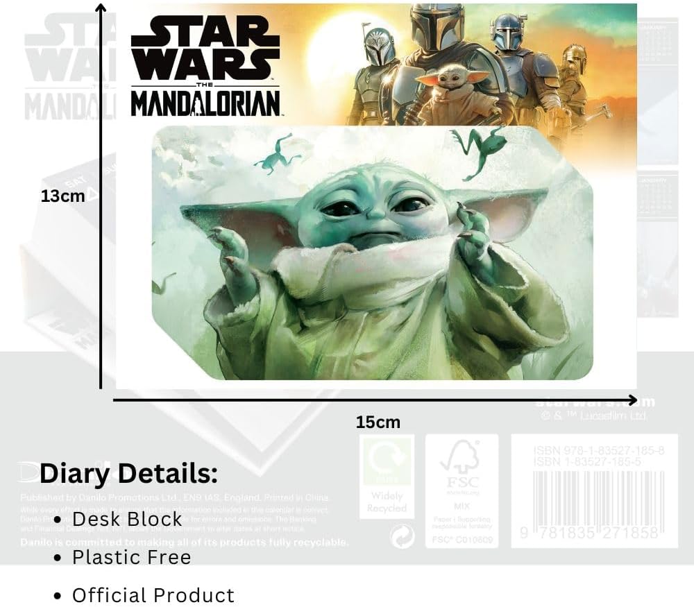 2025 Star Wars The Mandalorian - Daily Boxed Page-A-Day Calendar