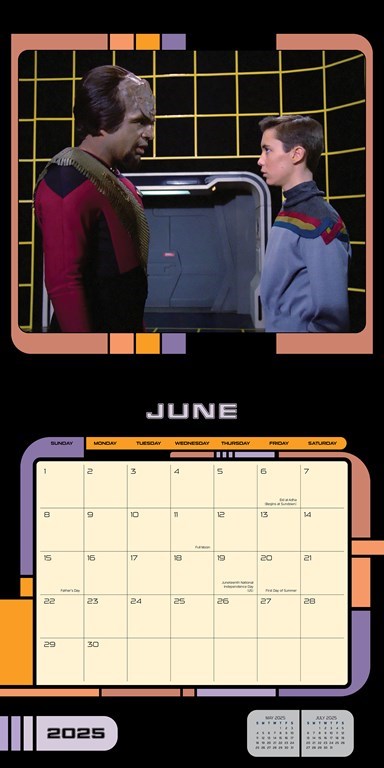 2025 Star Trek: The Next Generation - Square Wall Calendar