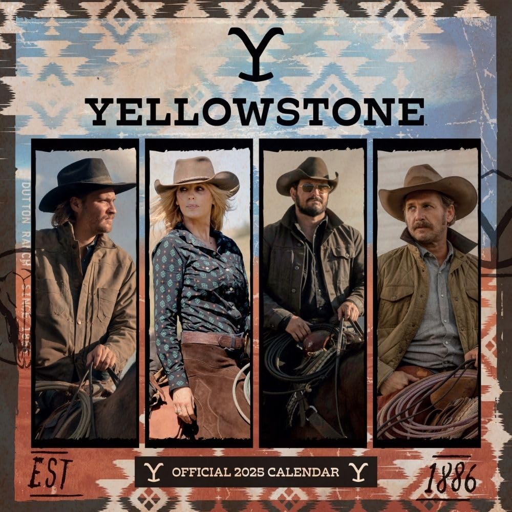 2025 Yellowstone - Square Wall Calendar