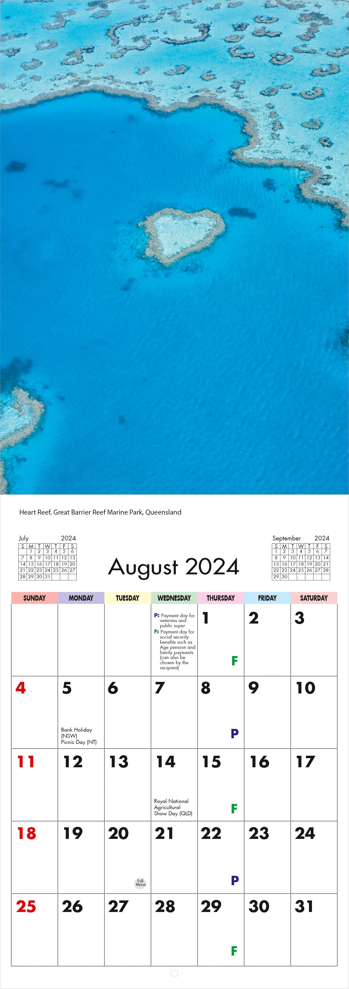 2024 National Parks Of Australia - Slim Wall Calendar