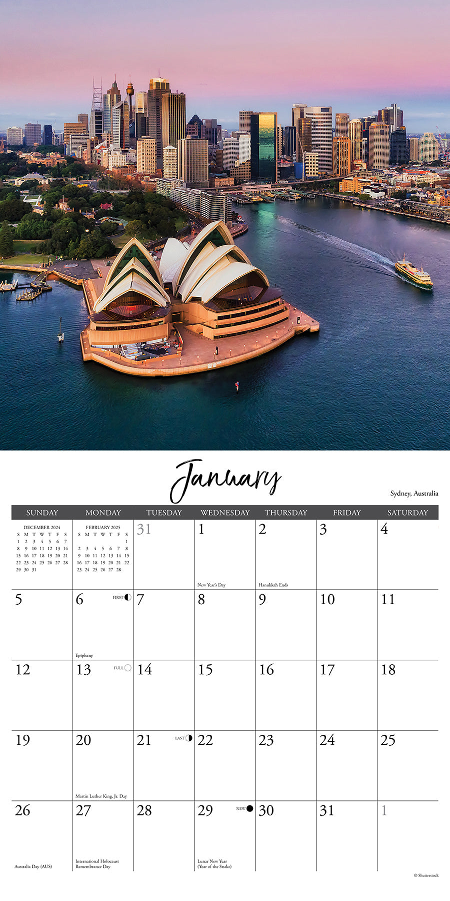 2025 Australia - Square Wall Calendar (US Only)