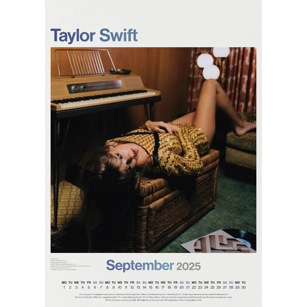 2025 Taylor Swift - A3 Wall Calendar