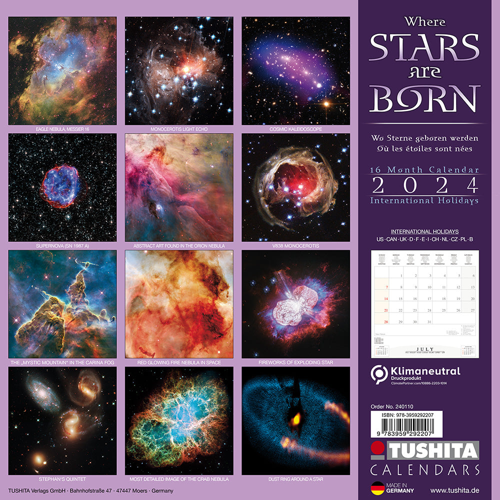 2024 Where Stars are Born - Square Wall Calendar