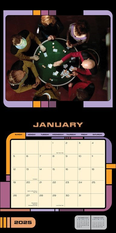 2025 Star Trek: The Next Generation - Square Wall Calendar