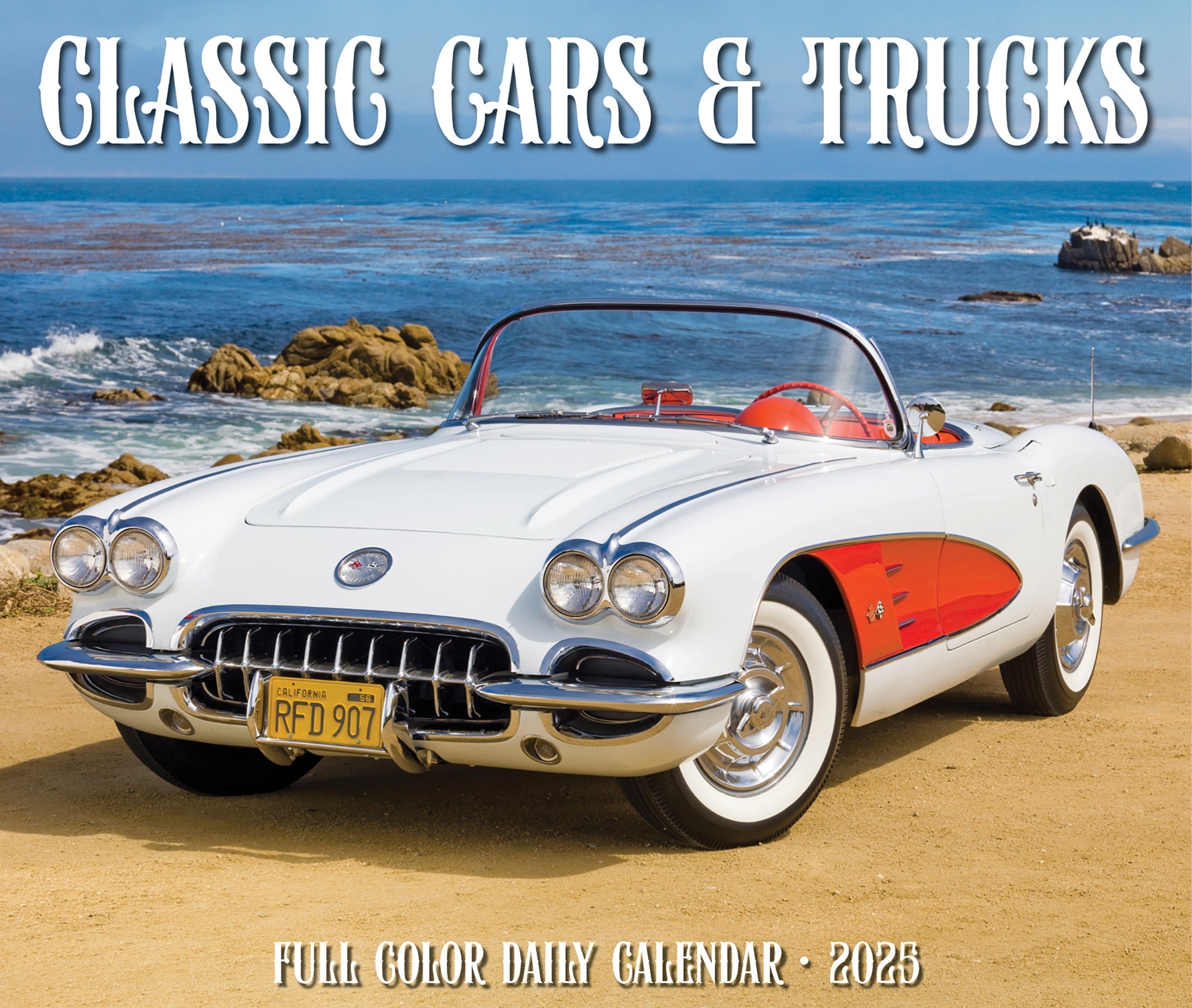 2025 Classic Cars & Trucks - Daily Boxed Page-A-Day Calendar (US Only)