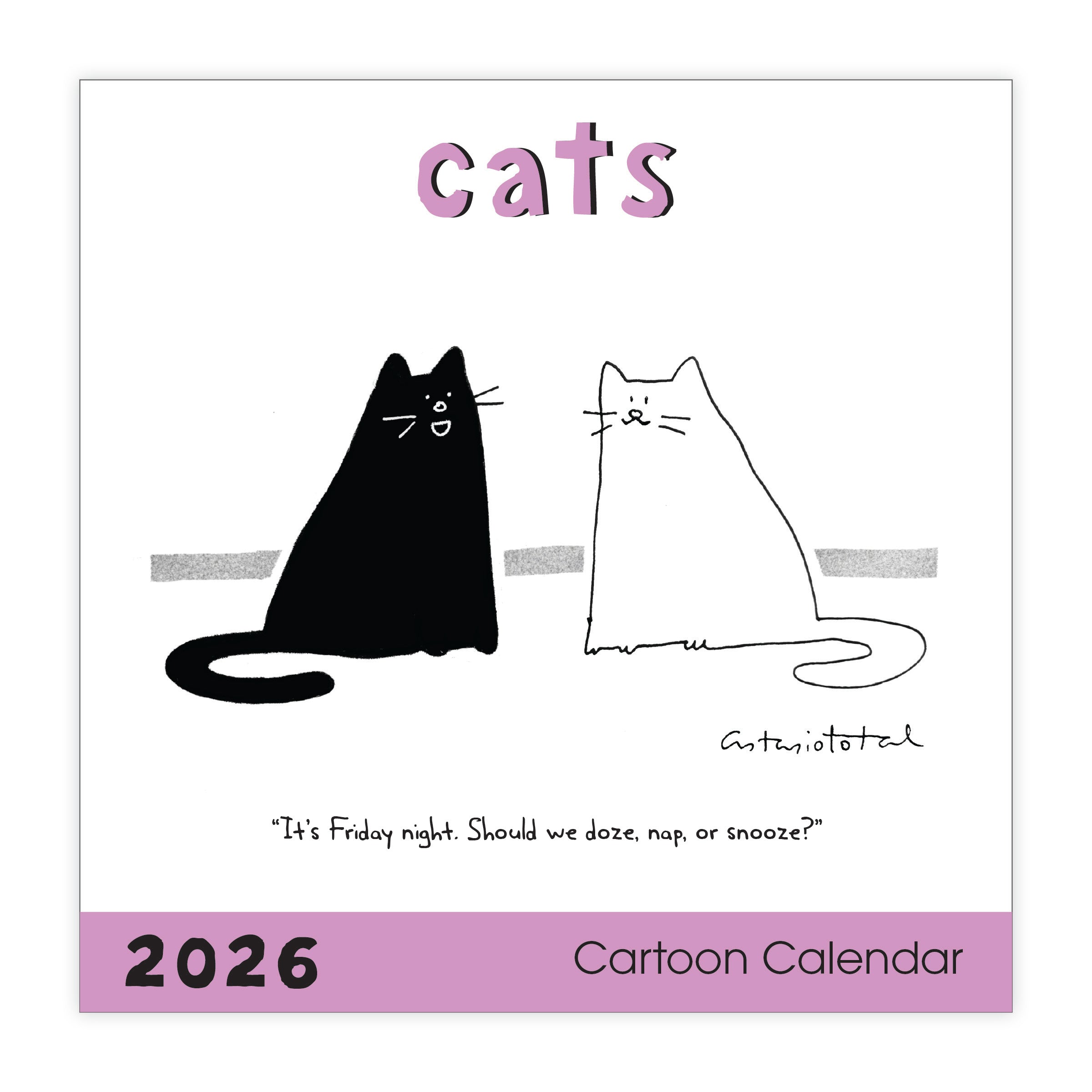 2026 Cats - Square Wall Calendar