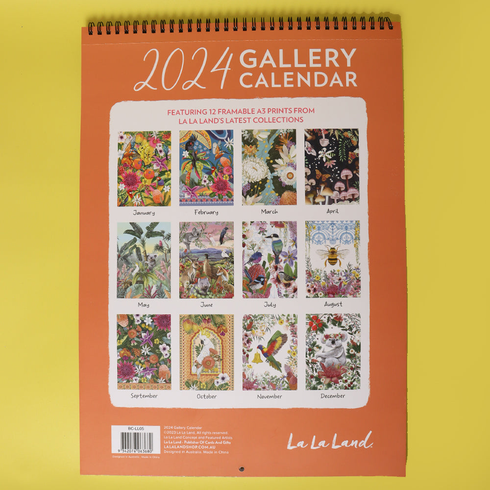 2024 Gallery by LaLa Land - Deluxe A3 Wall Calendar  SOLD OUT