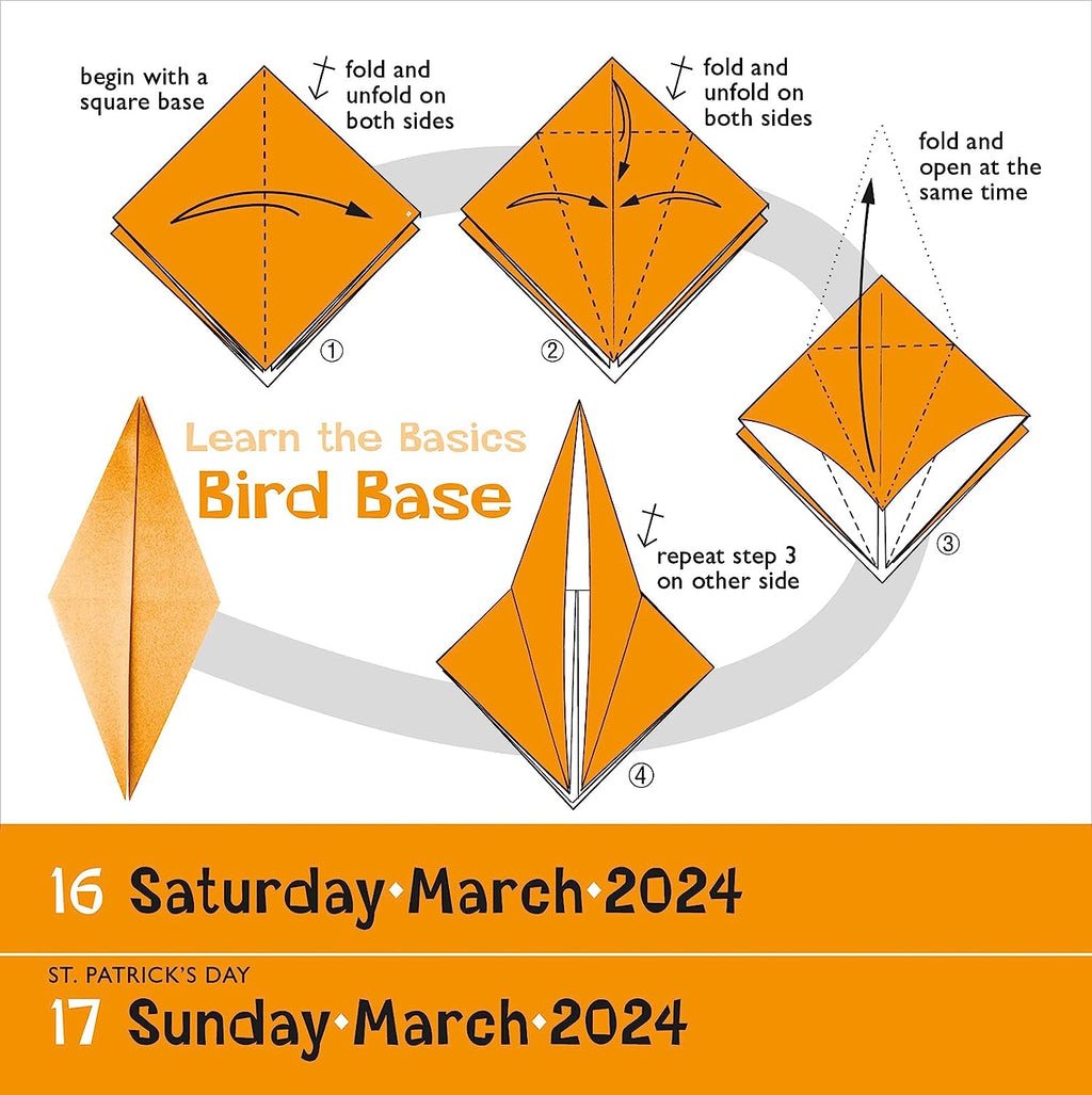 2024 Origami Daily Boxed PageADay Calendar