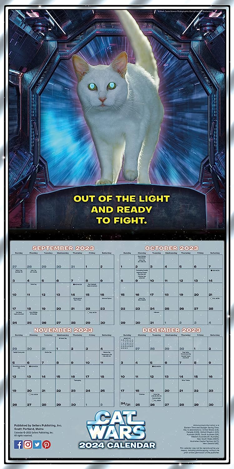 2024 Cat Wars - Square Wall Calendar