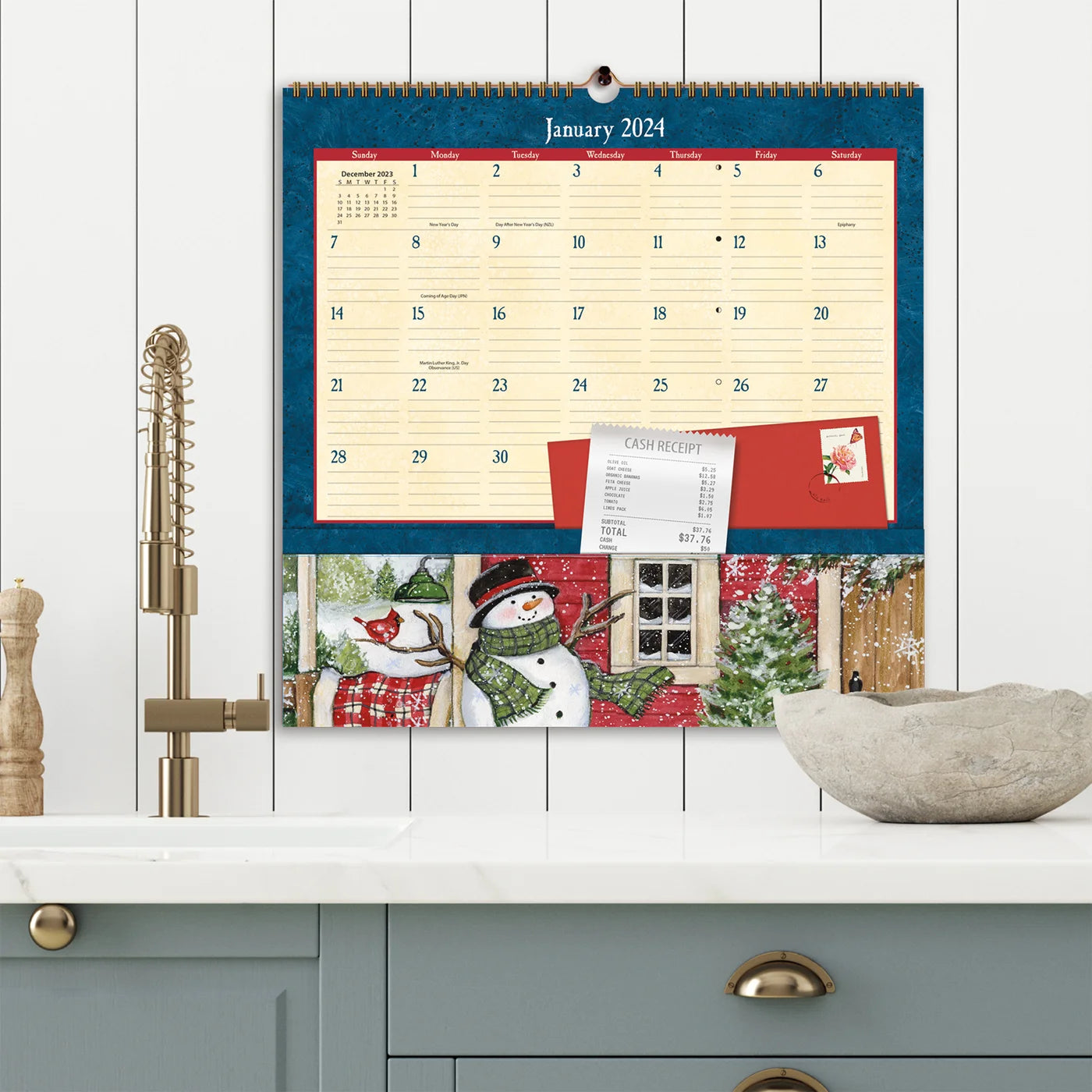 2024 Heart & Home - Note Nook Square Wall Calendar