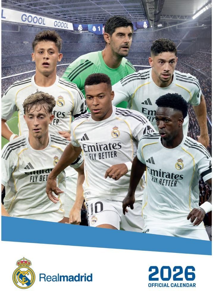 2026 Real Madrid FC - A3 Wall Calendar