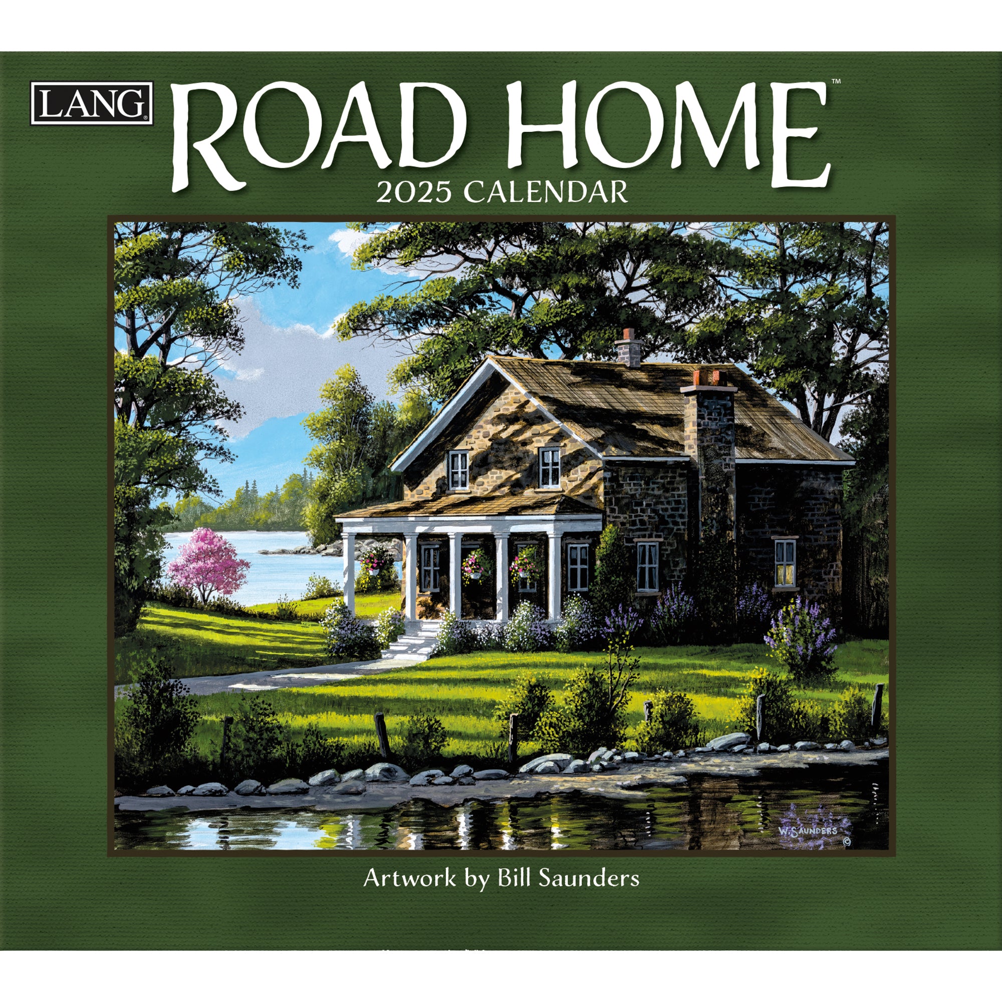 2025 LANG Road Home By Bill Saunders - Deluxe Wall Calendar