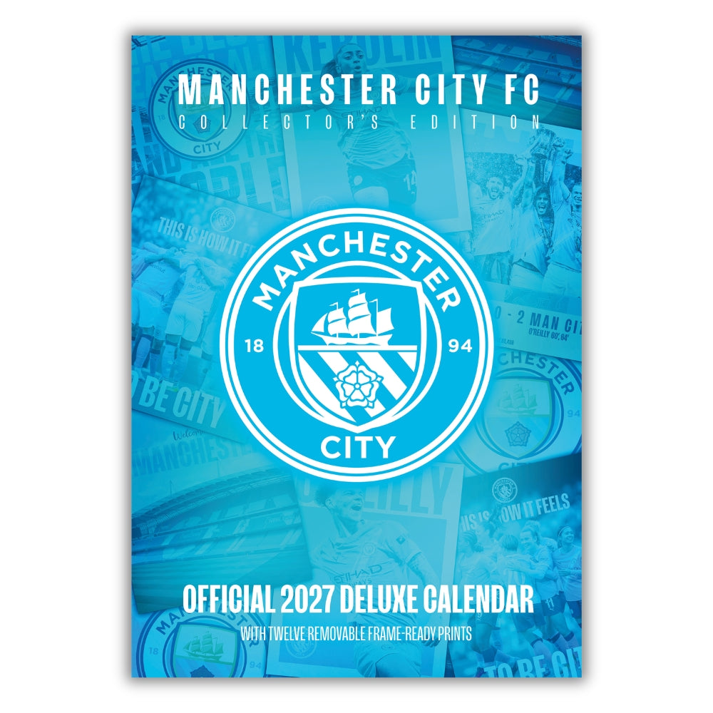 2027 Manchester City FC - A3 Deluxe Wall Calendar - cover