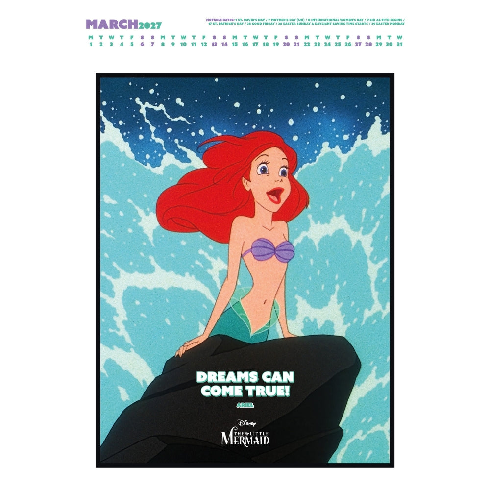 2027 Disney Inspirational Quotes - A3 Deluxe Wall Calendar - product image 2
