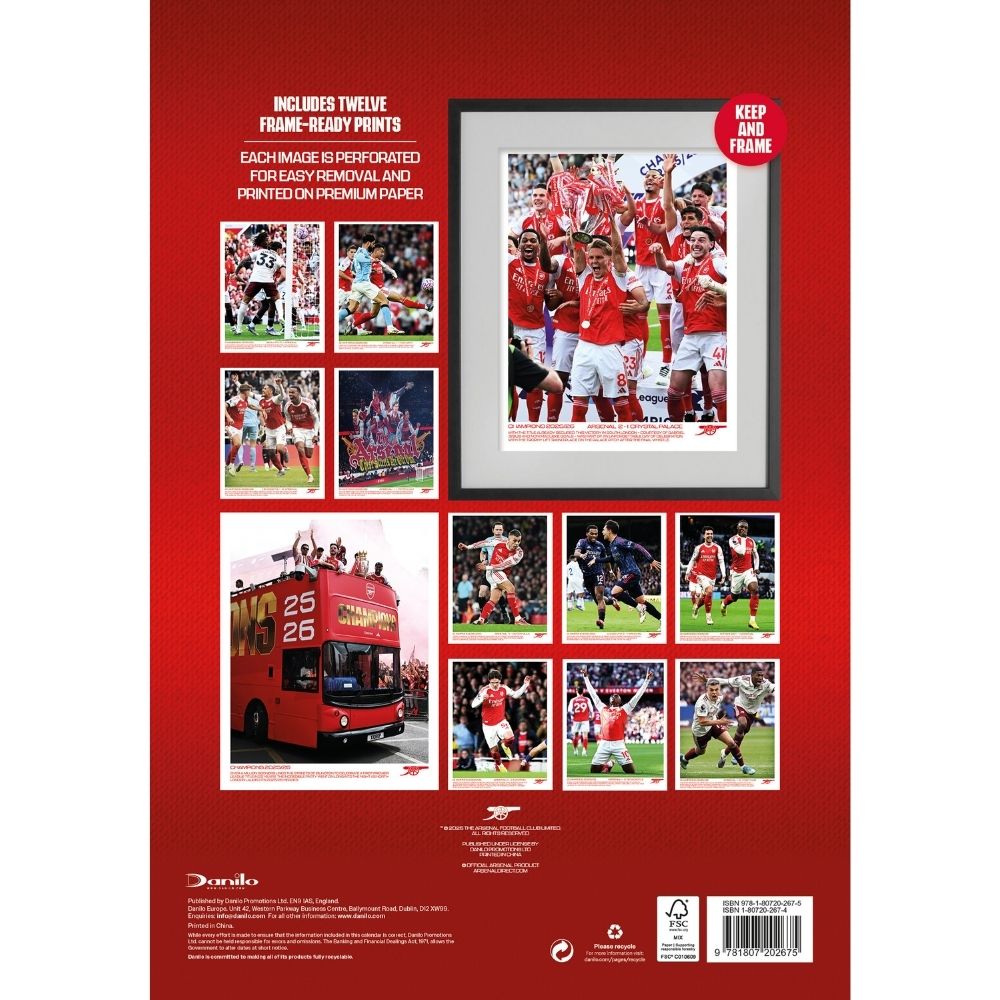 2027 Arsenal FC - A3 Deluxe Wall Calendar - product image 5