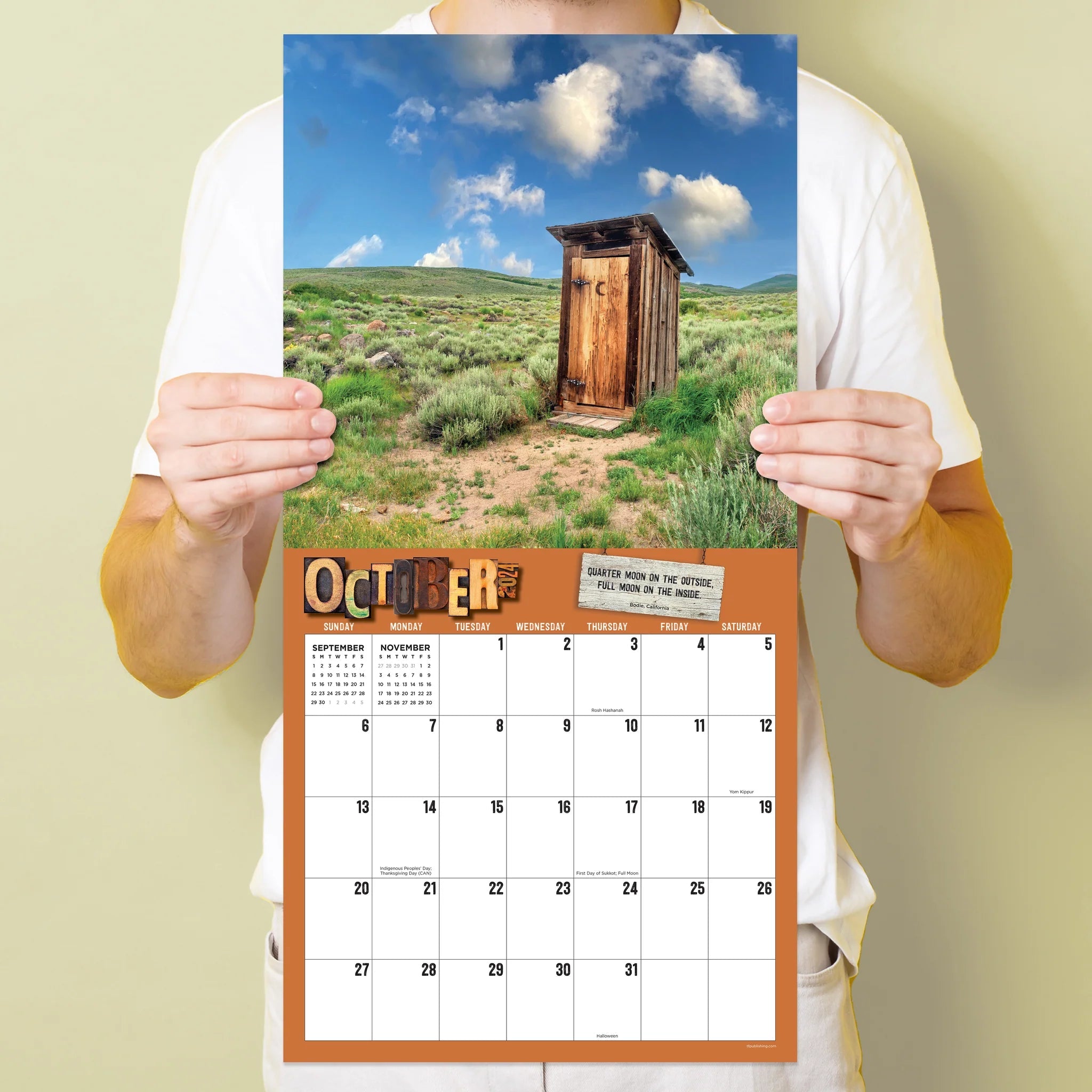 2024 Outhouses (by TF Publishing) - Square Wall Calendar US