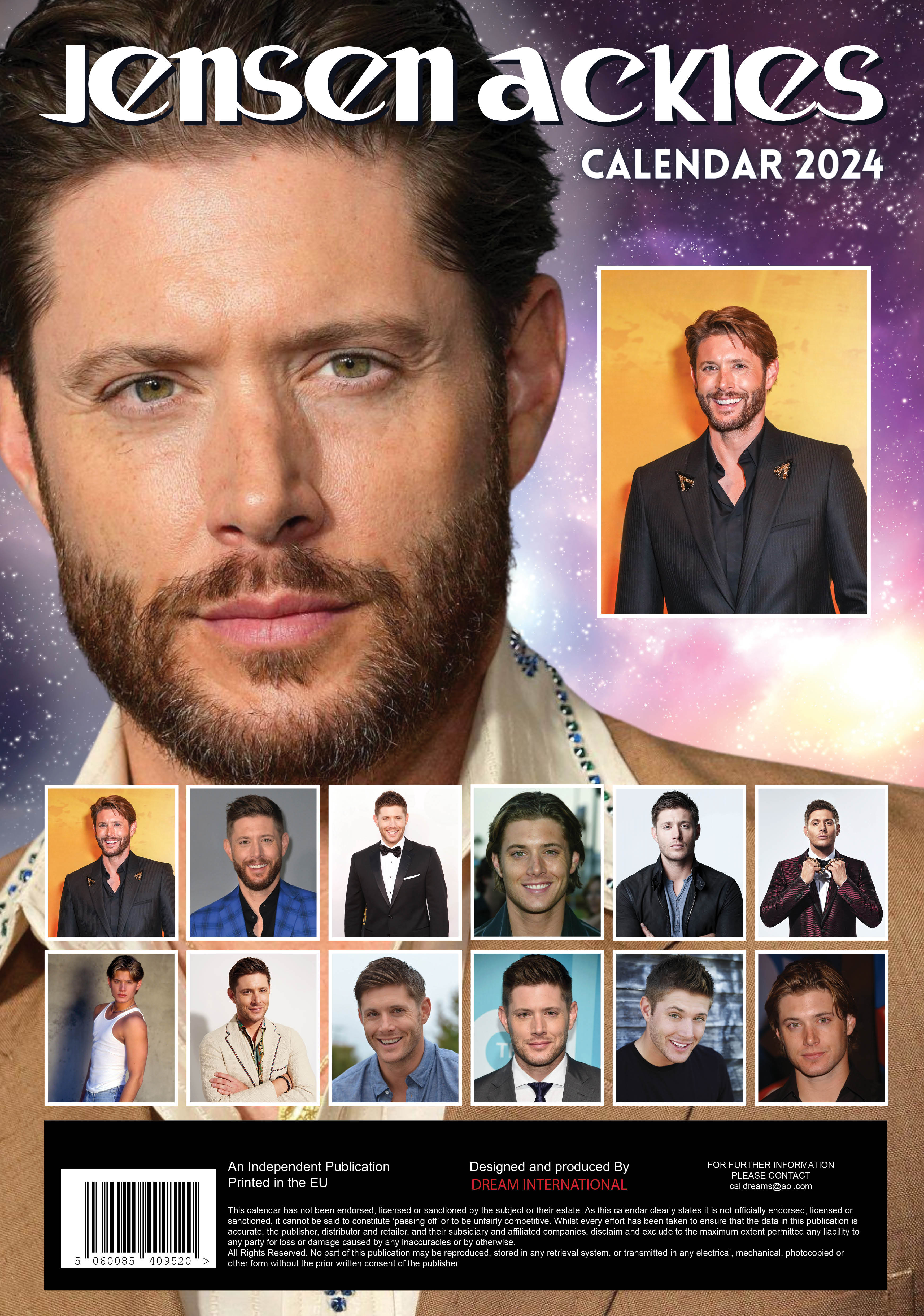 2024 Jensen Ackles A3 Wall Calendar Hollywood Idols Calendars by