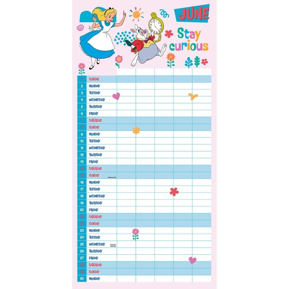 2025 Disney Classics Family Organiser - Square Wall Calendar