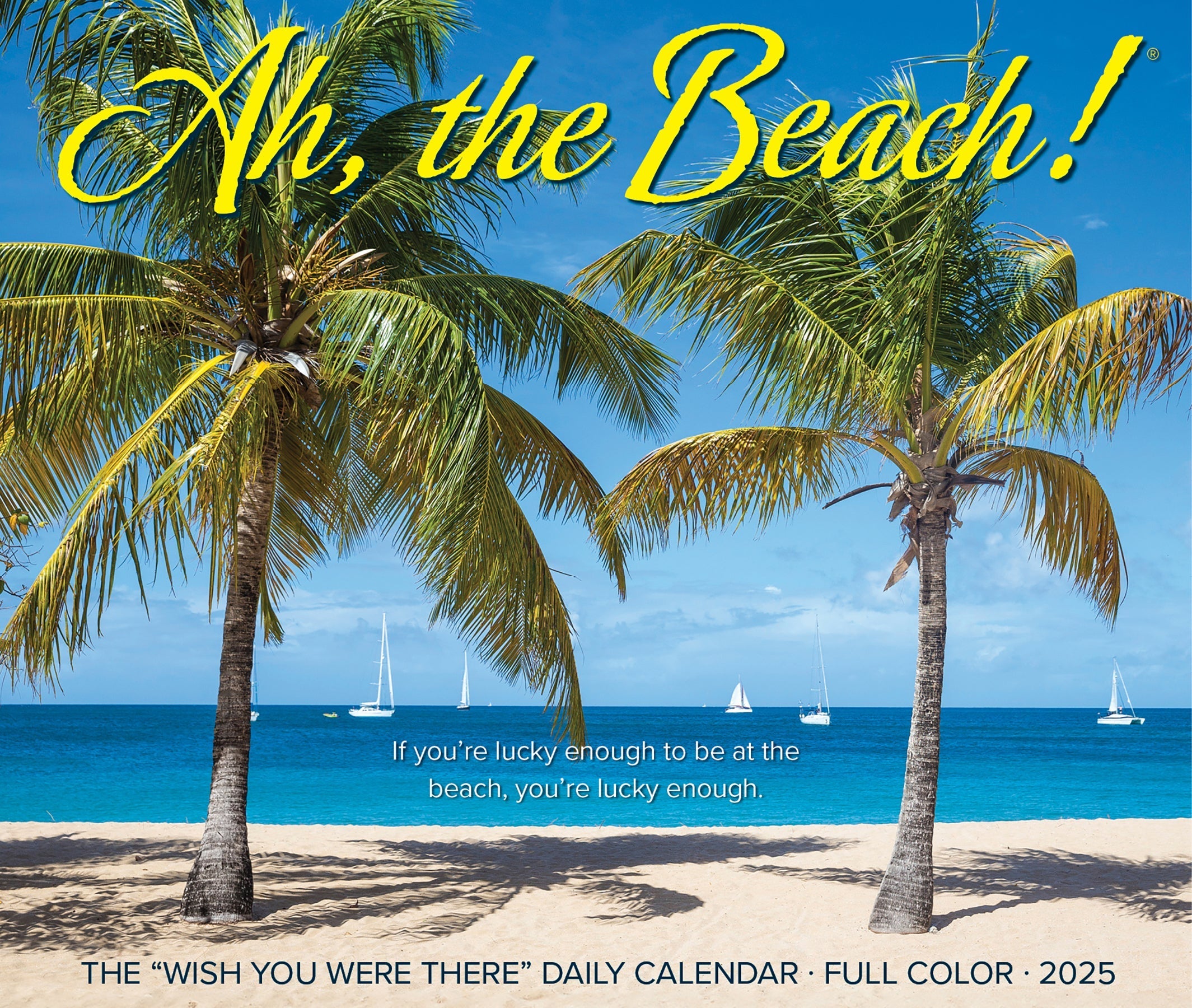 2025 Ah, The Beach! - Daily Boxed Page-A-Day Calendar (US Only)