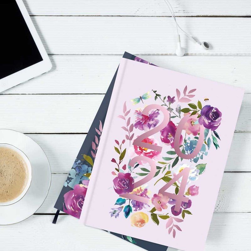2024 Pink Vintage Floral - Weekly Diary/Planner
