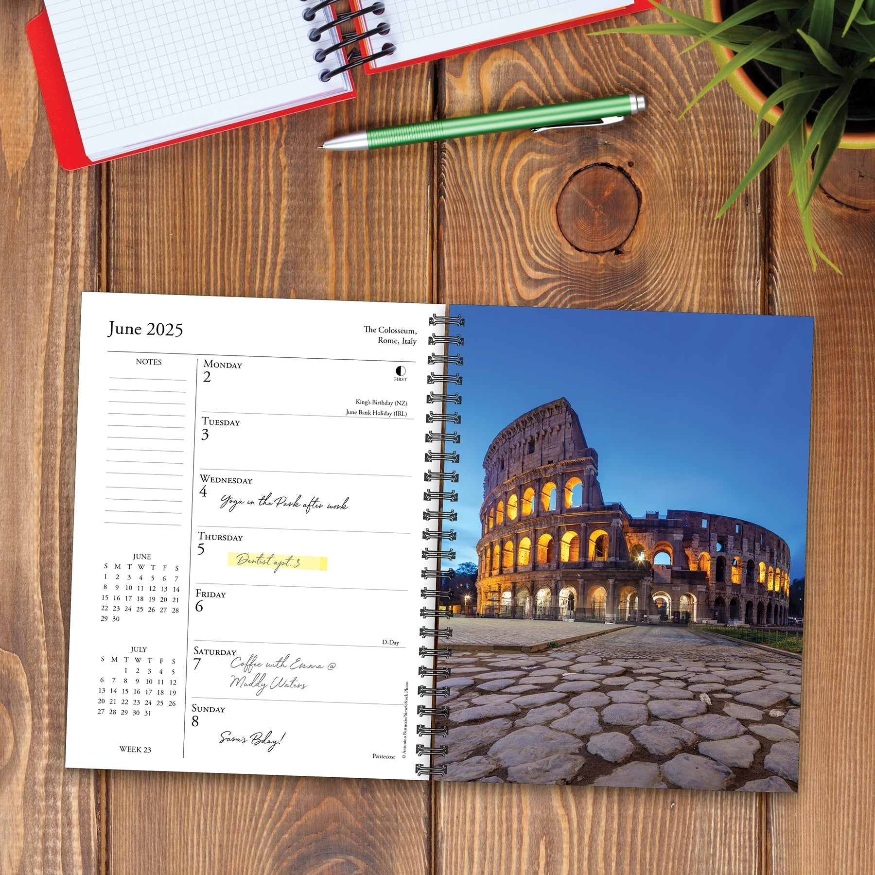 2025 Destinations - Weekly Diary/Planner (US Only)