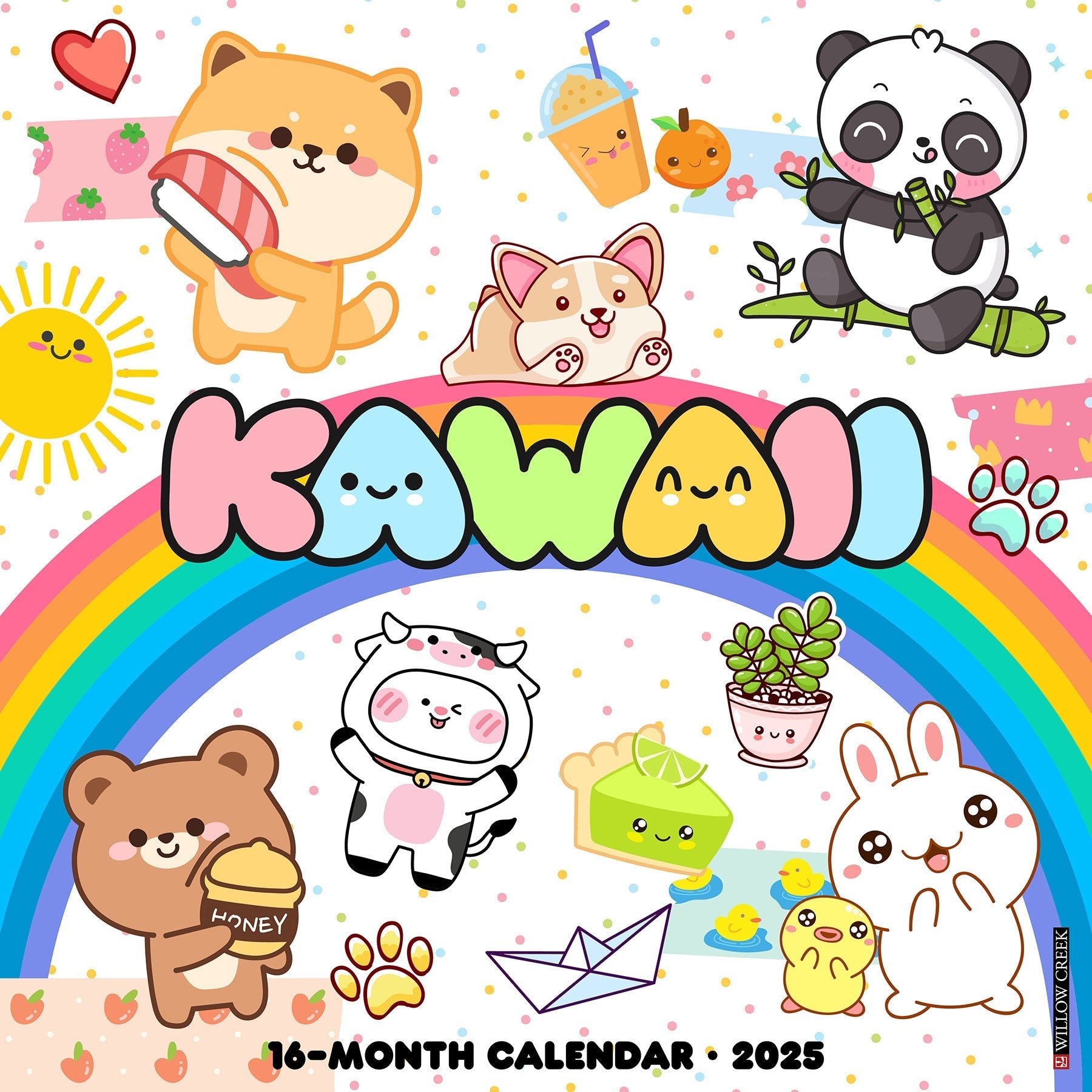 2025 Kawaii - Square Wall Calendar (US Only)