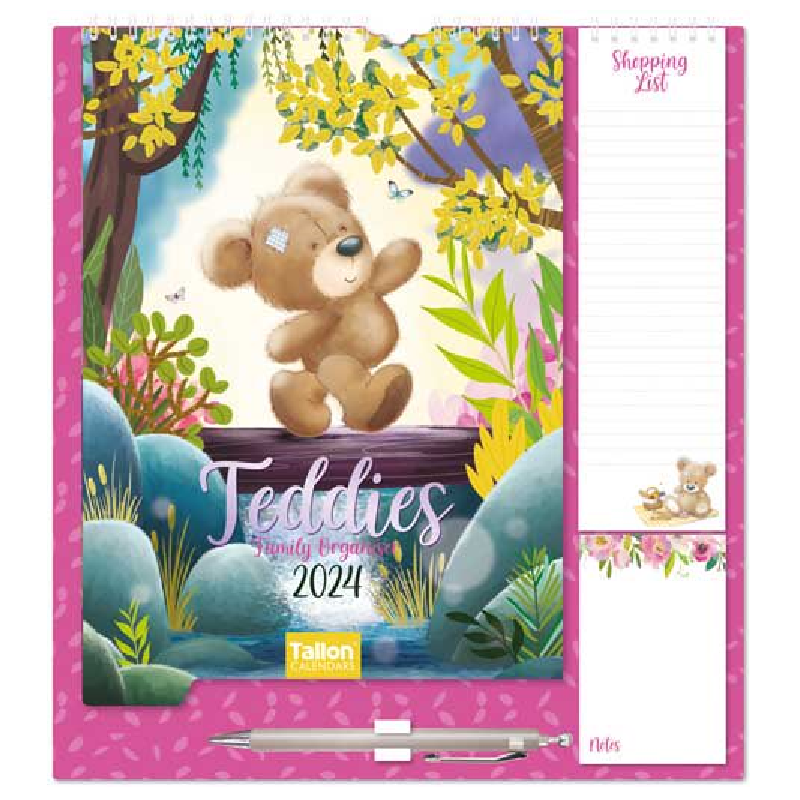 2024 Teddies Family Organiser - Deluxe Wall Calendar