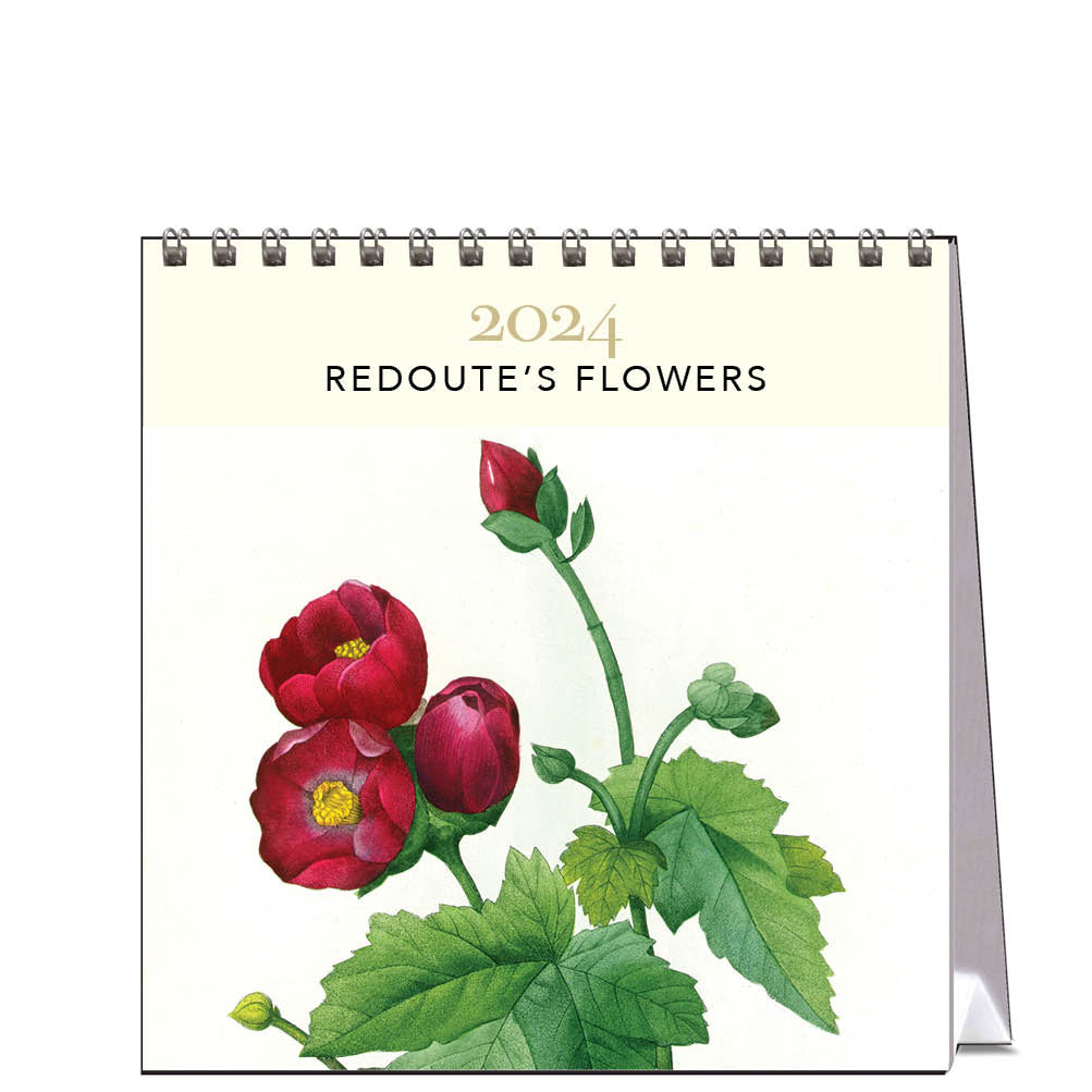 2024 Redoute's Flowers - Desk Easel Calendar